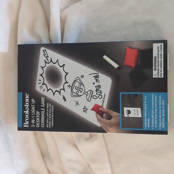 Brookstone 3-in-1 Light Up Desktop Cornhole Game - Picture 1 of 2